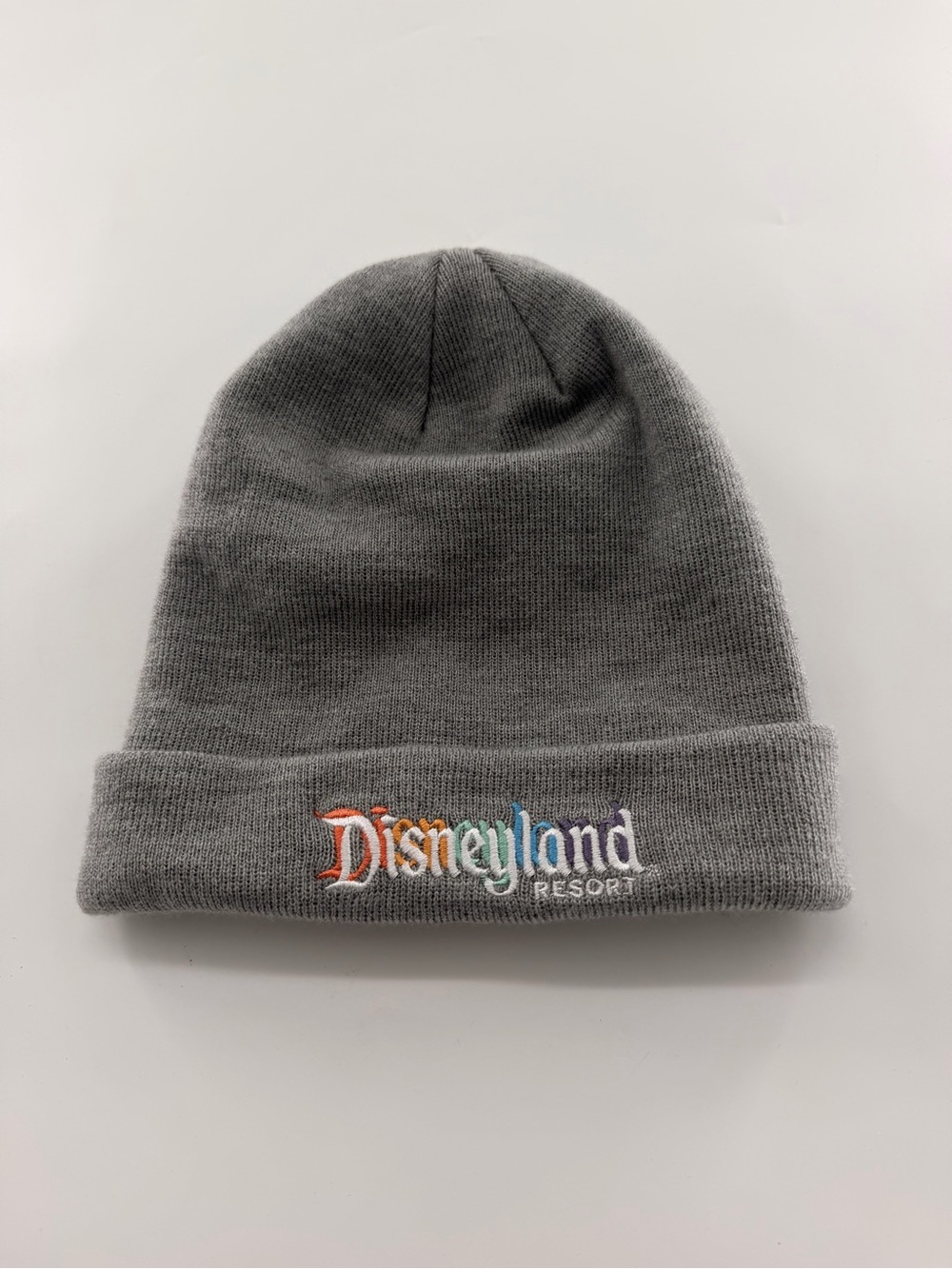 Disneyland Resort Parks Unisex Beanie Grey Gray Embroidered Disney Men’s Women’s